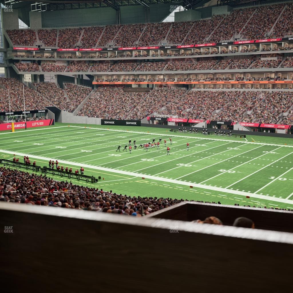 Mercedes-Benz Stadium - Section 124 L Seat View