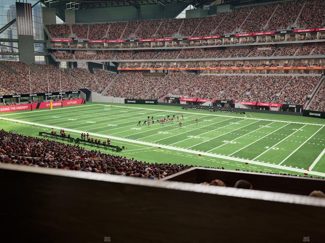 Mercedes-Benz Stadium - Section 124 L Seat View