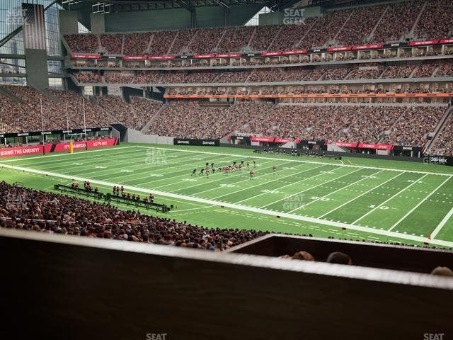 Mercedes-Benz Stadium - Section 124 L Seat View