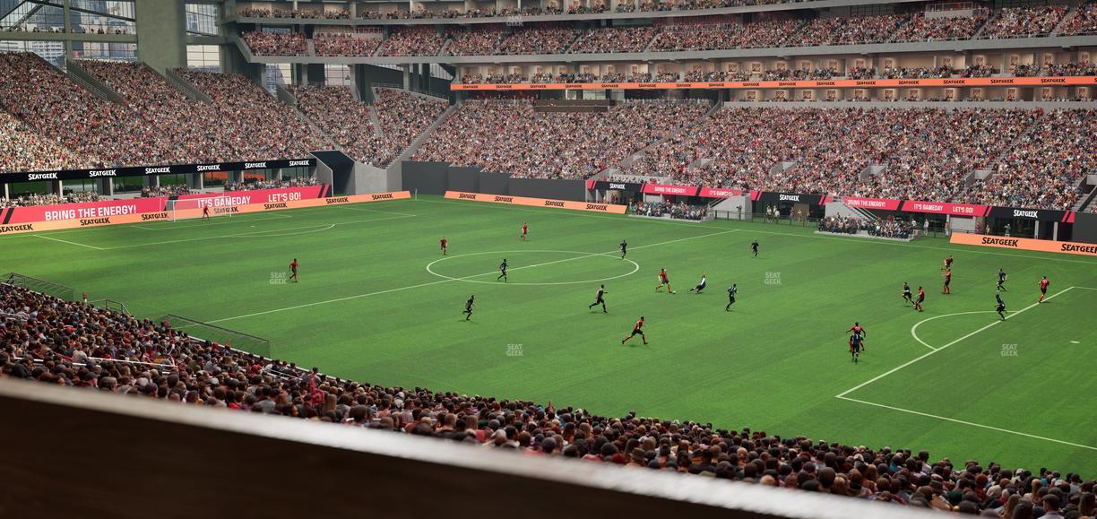 Mercedes-Benz Stadium - Section 124 L Seat View