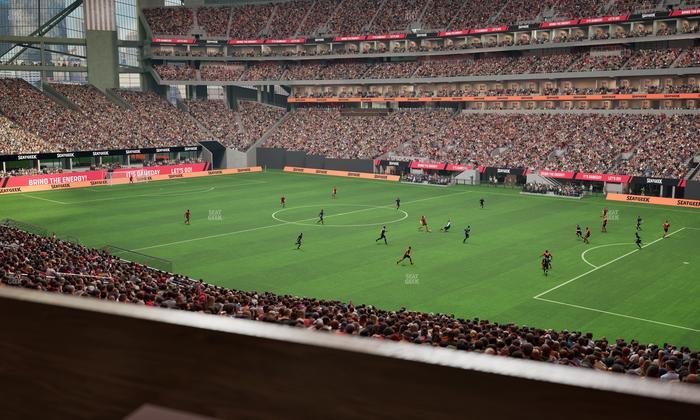 Mercedes-Benz Stadium - Section 124 L Seat View