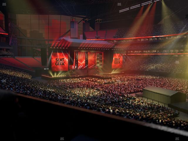 Mercedes-Benz Stadium - Section 124 L Seat View