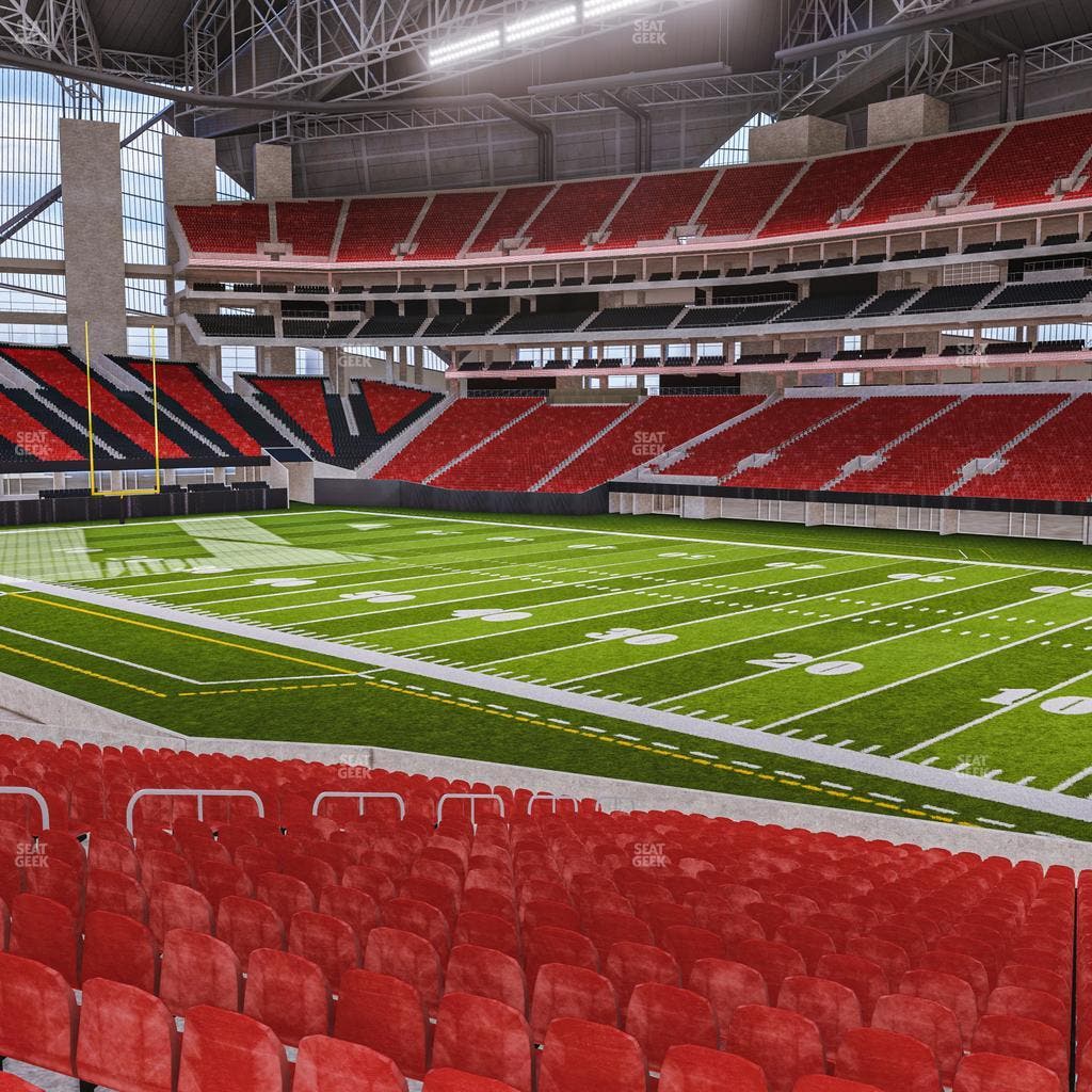 Mercedes-Benz Stadium - Section 124 L Seat View