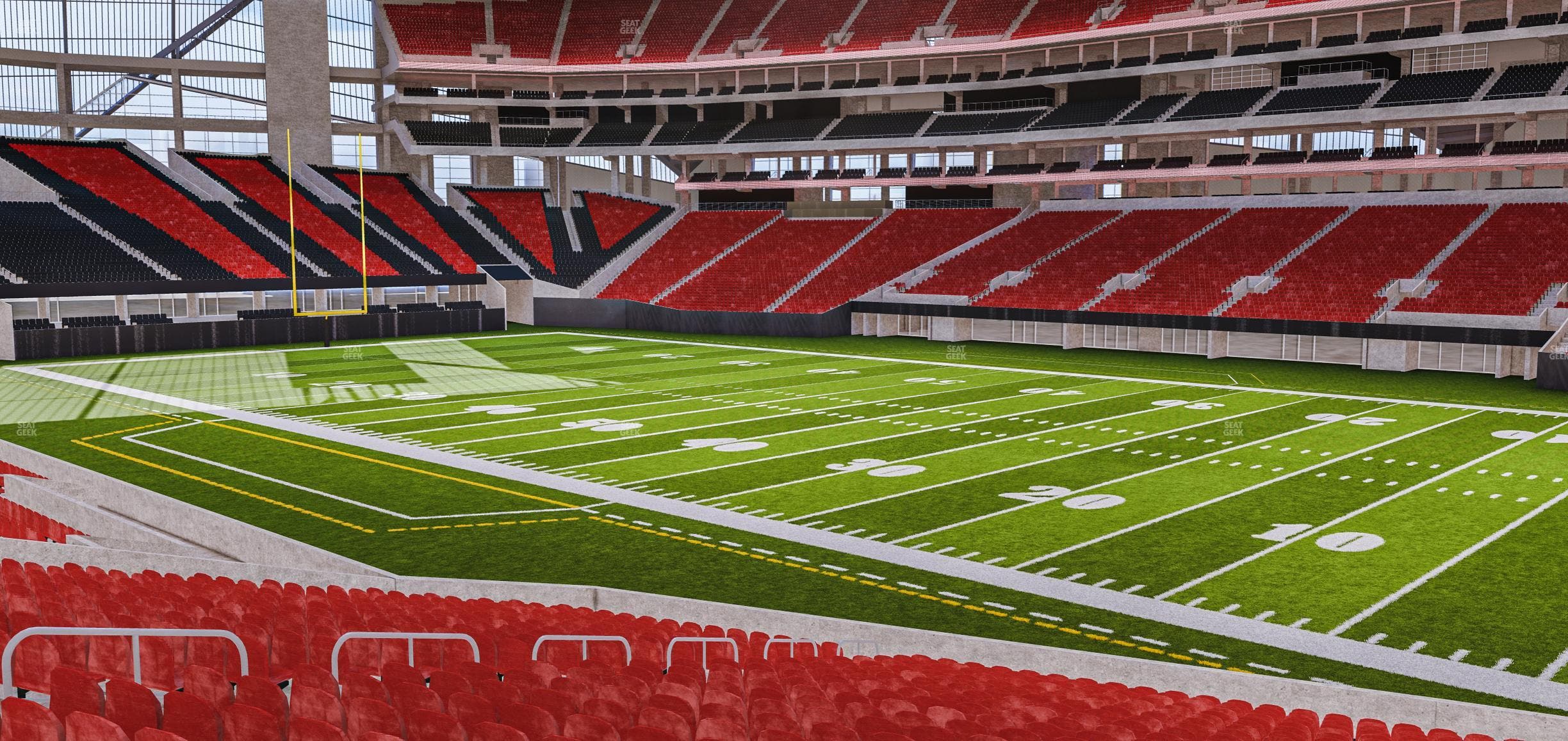 Mercedes-Benz Stadium - Section 124 L Seat View