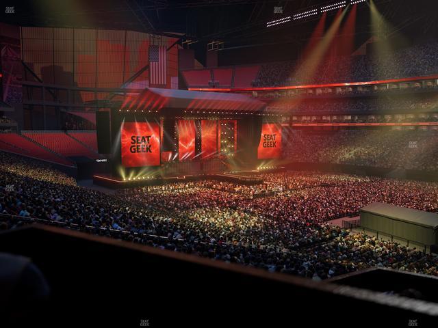 Mercedes-Benz Stadium - Section 124 L Seat View