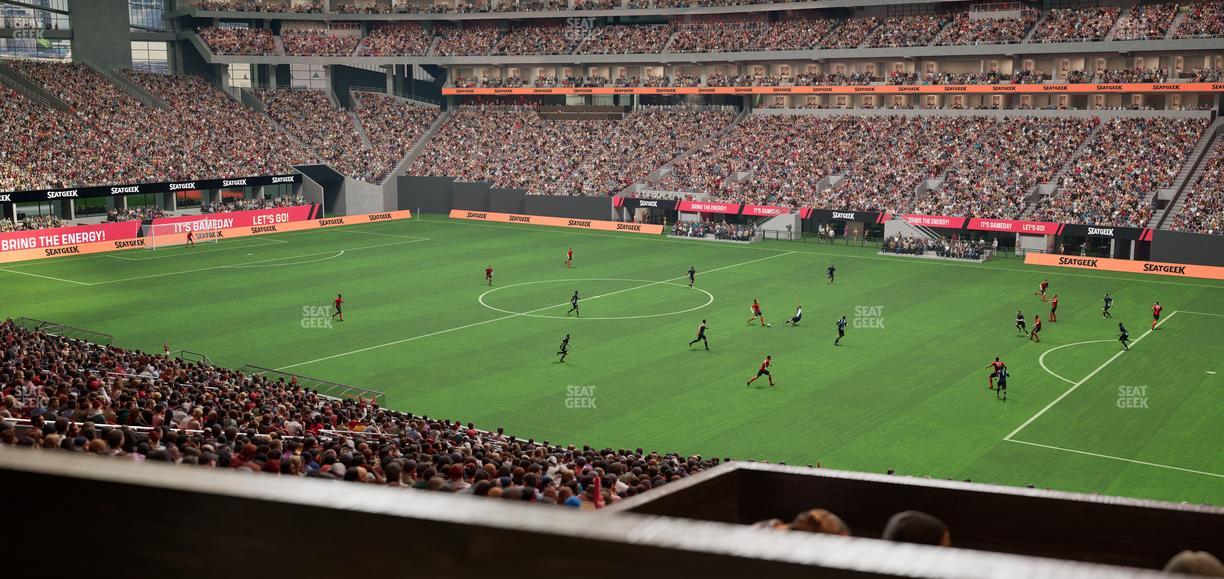 Mercedes-Benz Stadium - Section 124 L Seat View