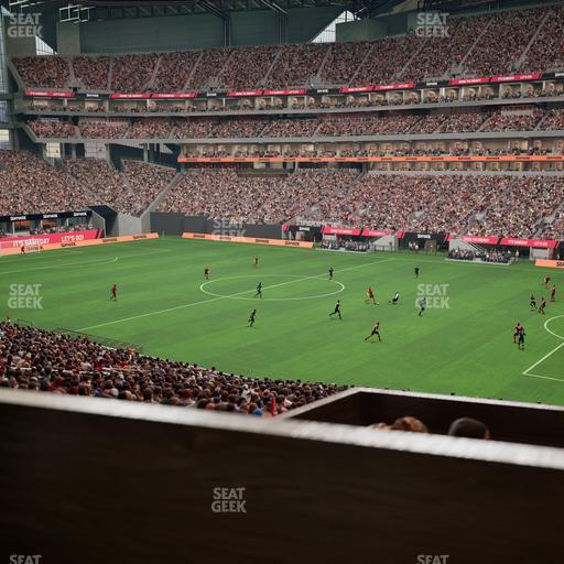 Mercedes-Benz Stadium - Section 124 L Seat View