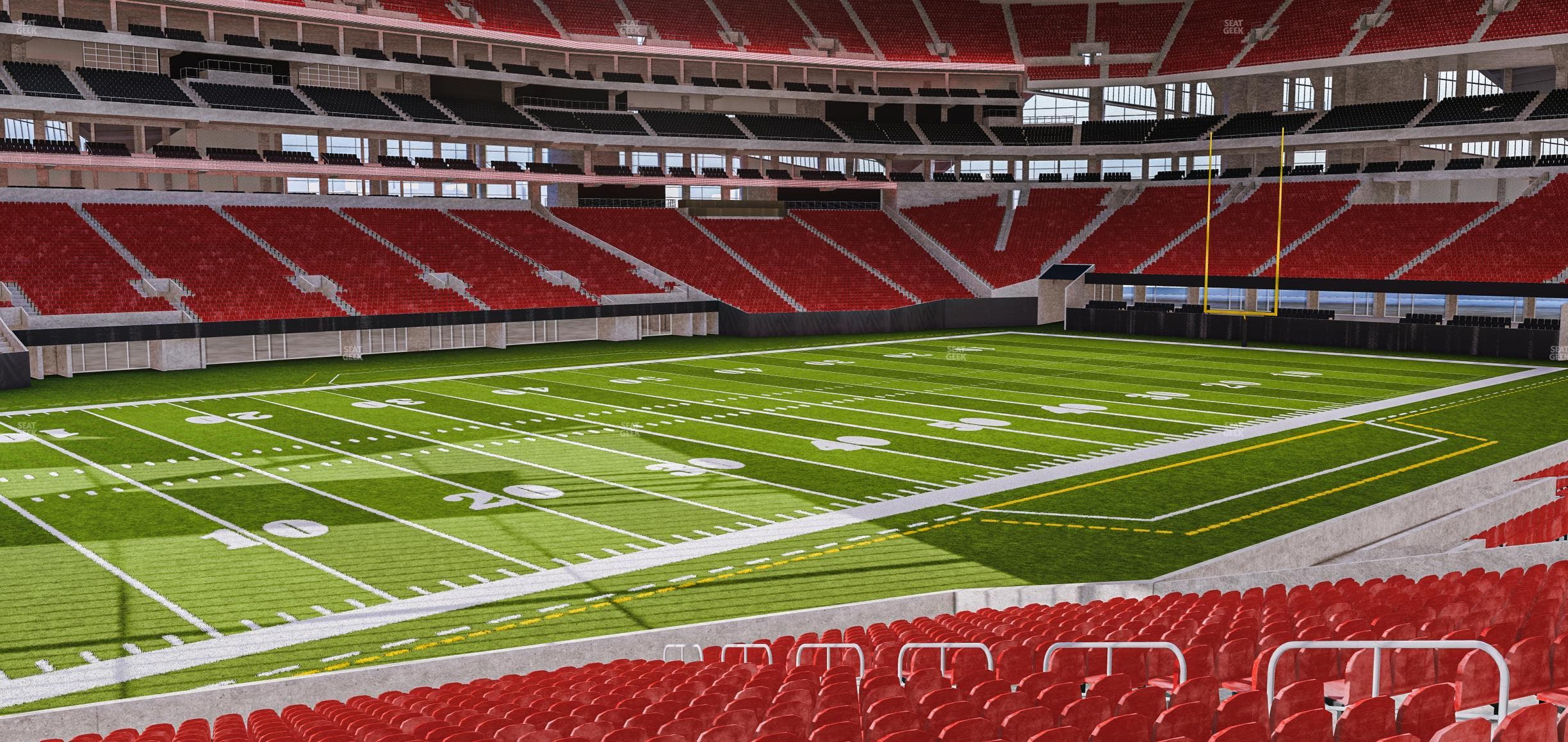 Mercedes-Benz Stadium - Section 132 L Seat View