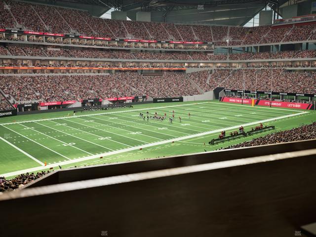 Mercedes-Benz Stadium - Section 132 L Seat View