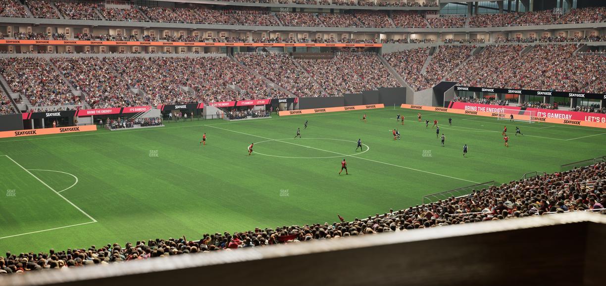 Mercedes-Benz Stadium - Section 132 L Seat View