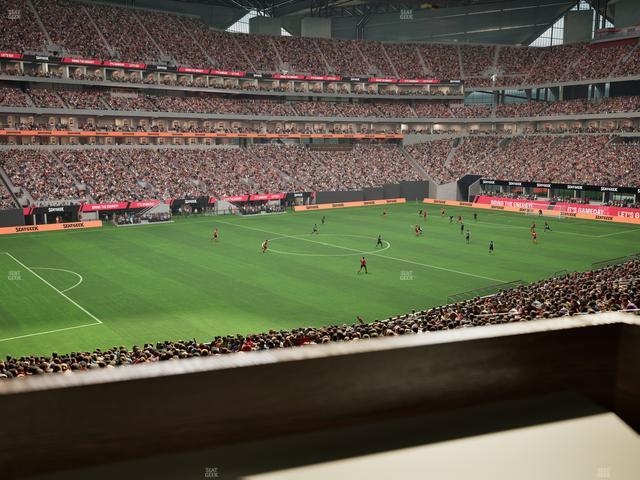 Mercedes-Benz Stadium - Section 132 L Seat View