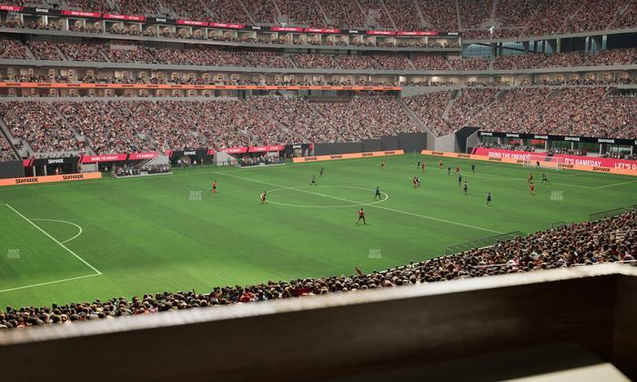 Mercedes-Benz Stadium - Section 132 L Seat View