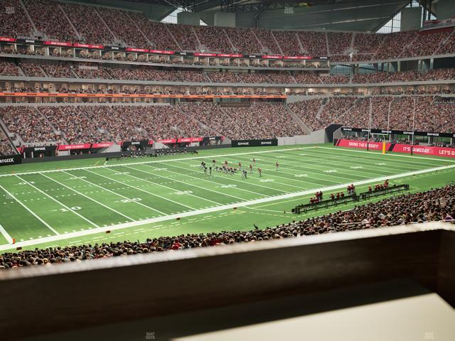 Mercedes-Benz Stadium - Section 132 L Seat View