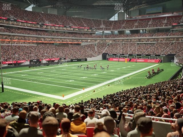 Mercedes-Benz Stadium - Section 134 Ga Dirty Birds Nest Seat View