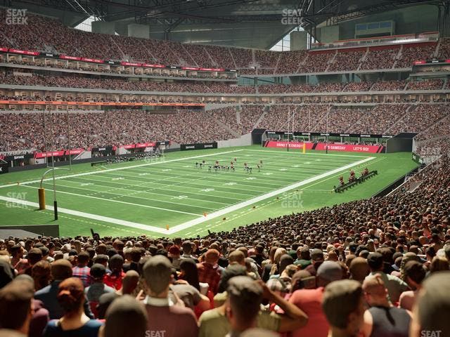 Mercedes-Benz Stadium - Section 134 Ga Dirty Birds Nest Seat View