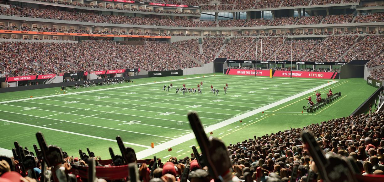 Mercedes-Benz Stadium - Section 134 Ga Dirty Birds Nest Seat View