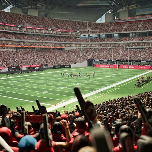 Mercedes-Benz Stadium - Section 134 Ga Dirty Birds Nest Seat View