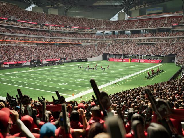 Mercedes-Benz Stadium - Section 134 Ga Dirty Birds Nest Seat View