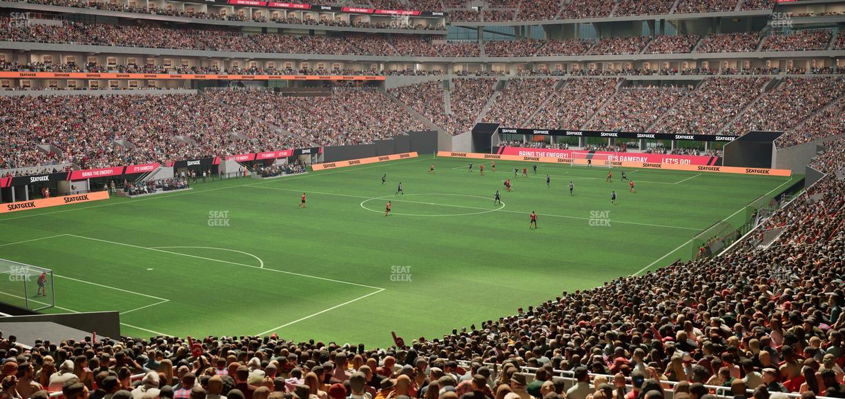 Mercedes-Benz Stadium - Section 134 Seat View