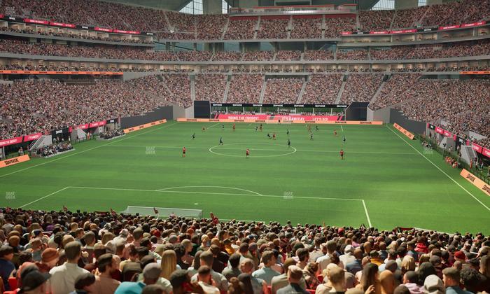 Mercedes-Benz Stadium - Section 136 Seat View