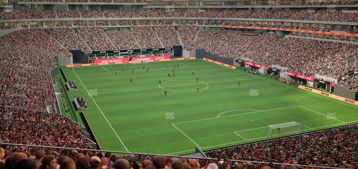 Mercedes-Benz Stadium - Section 201 Seat View