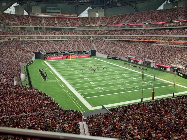 Mercedes-Benz Stadium - Section 201 Seat View