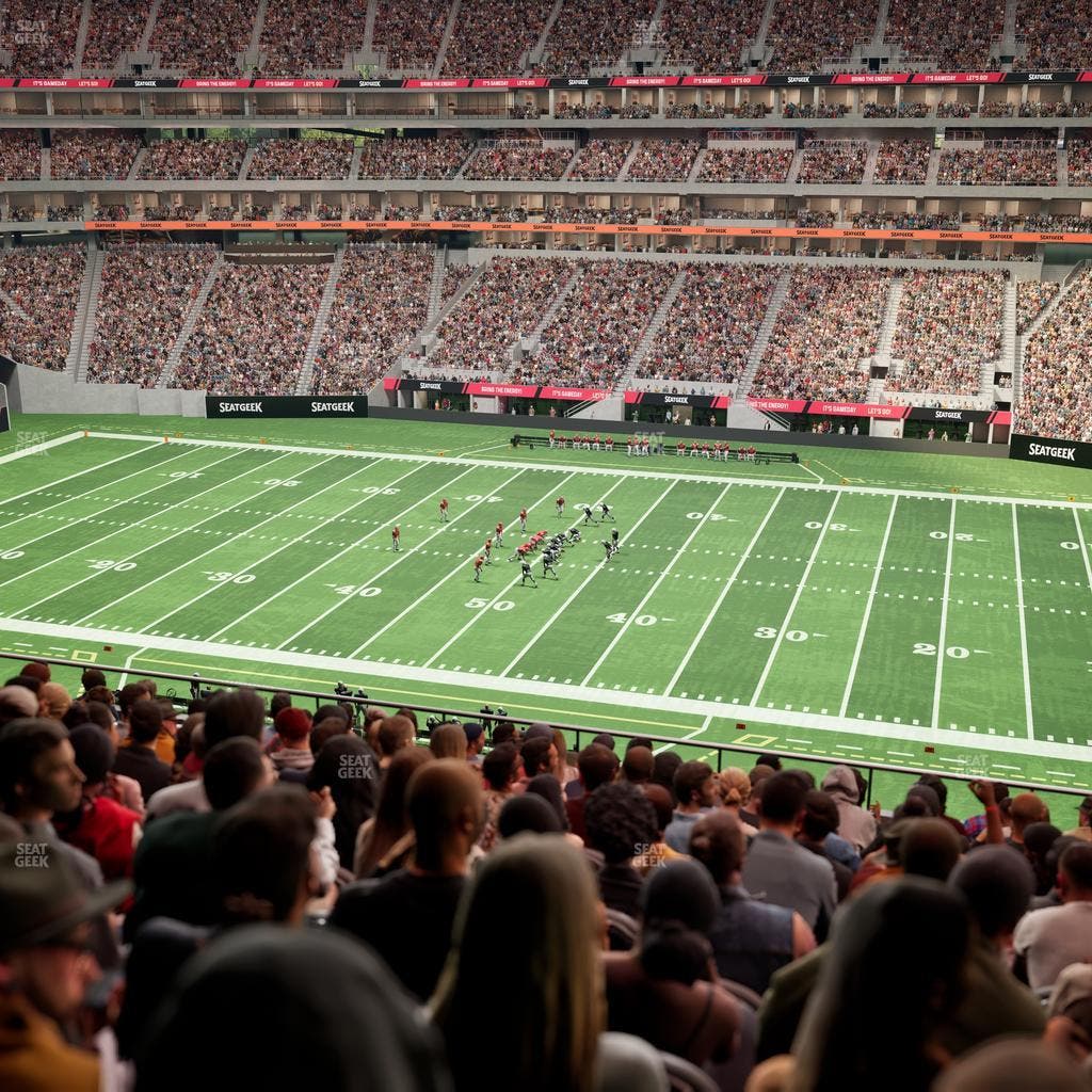 Mercedes-Benz Stadium - Section 208 Seat View