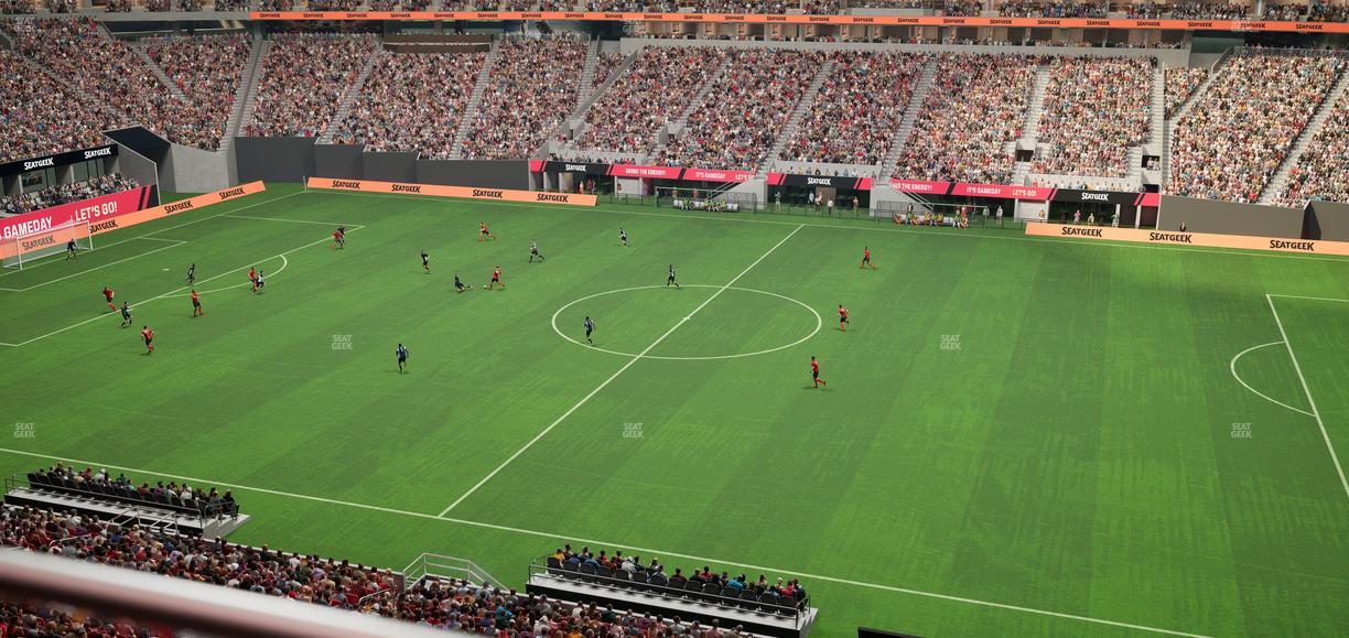 Mercedes-Benz Stadium - Section 208 Seat View