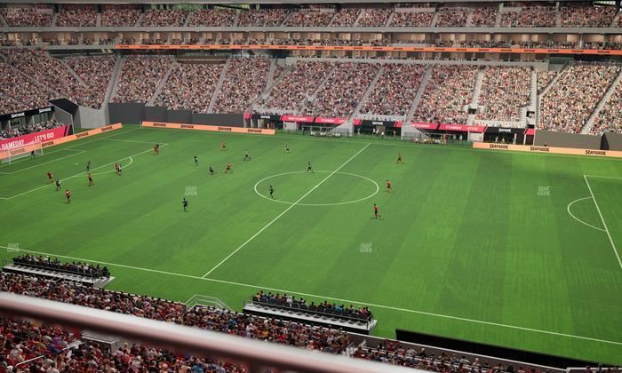 Mercedes-Benz Stadium - Section 208 Seat View