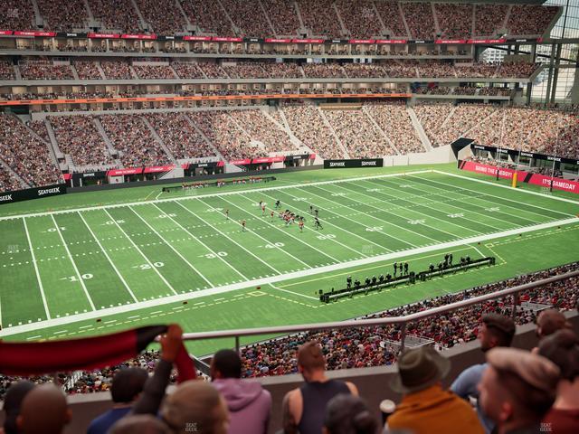 Mercedes-Benz Stadium - Section 215 Seat View