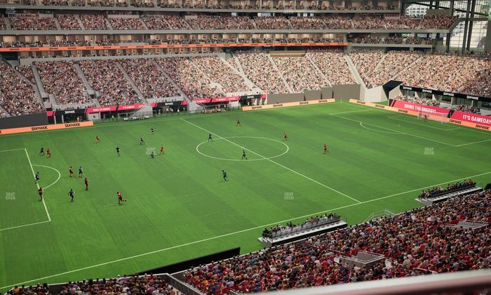 Mercedes-Benz Stadium - Section 215 Seat View