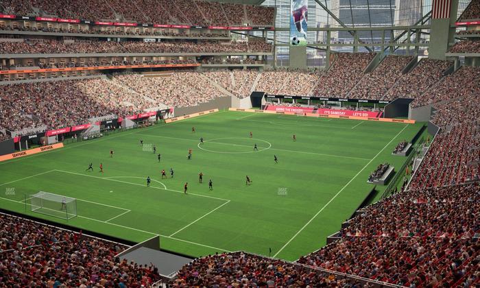 Mercedes-Benz Stadium - Section 220 Seat View