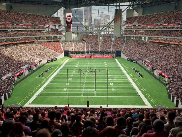 Mercedes-Benz Stadium - Section 225 Lft Seat View