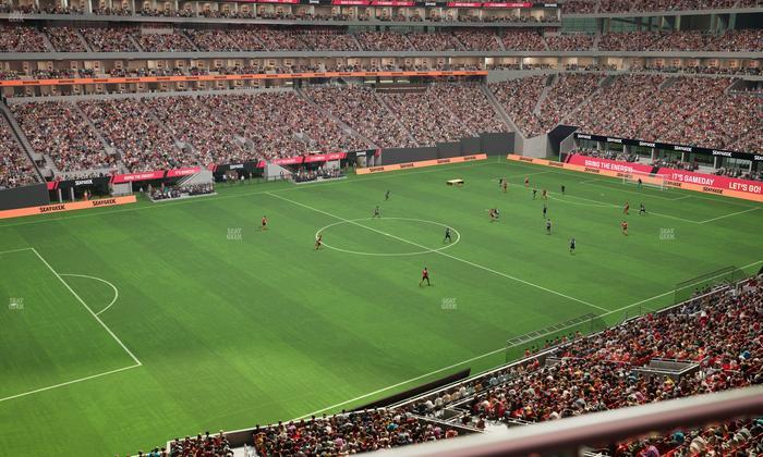 Mercedes-Benz Stadium - Section 242 Seat View