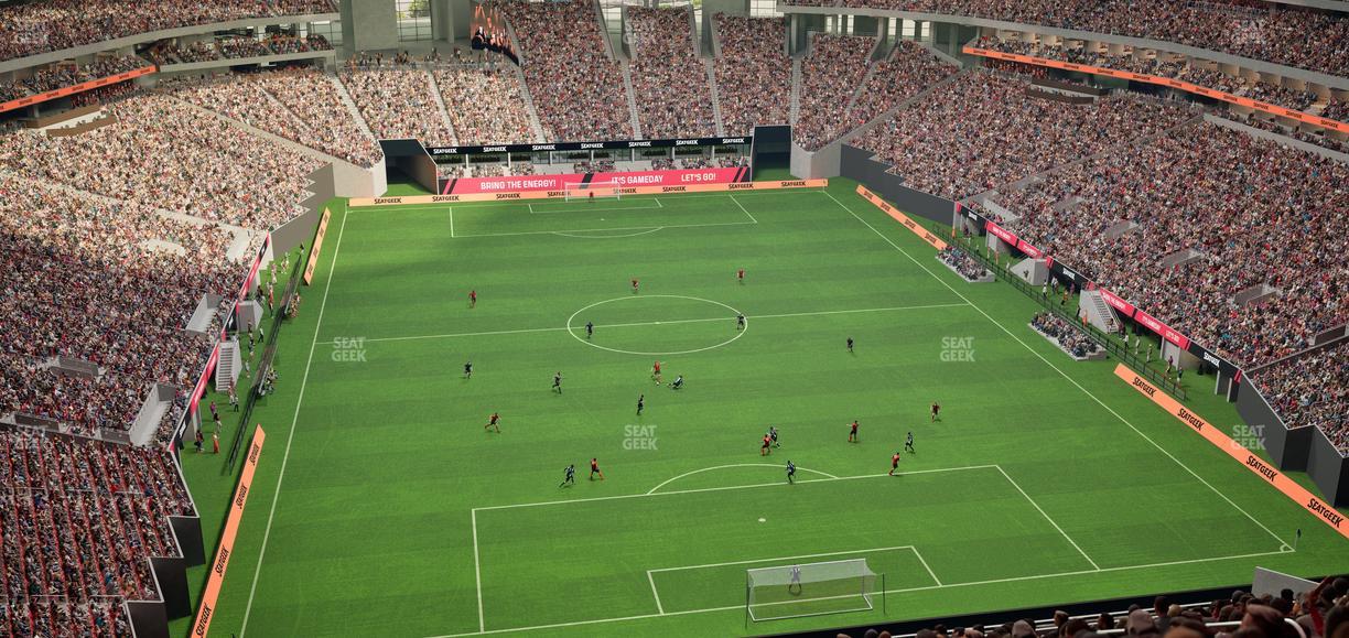 Mercedes-Benz Stadium - Section 327 Club Seat View