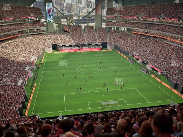 Mercedes-Benz Stadium - Section 327 Club Seat View