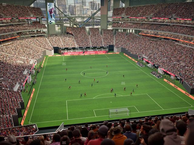 Mercedes-Benz Stadium - Section 327 Club Seat View