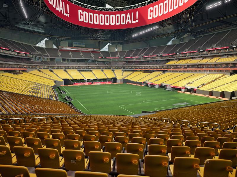Category 1 seat view at Mercedes-Benz Stadium