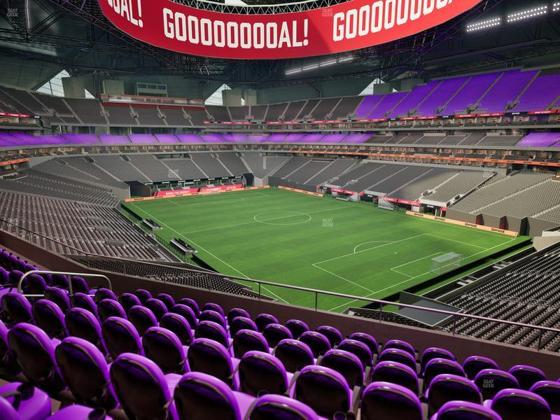 Category 2 seat view at Mercedes-Benz Stadium