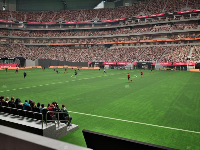 Mercedes-Benz Stadium - Section Club 108 Seat View