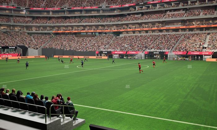 Mercedes-Benz Stadium - Section Club 108 Seat View