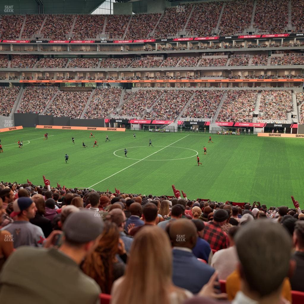 Mercedes-Benz Stadium - Section Club 108 Seat View