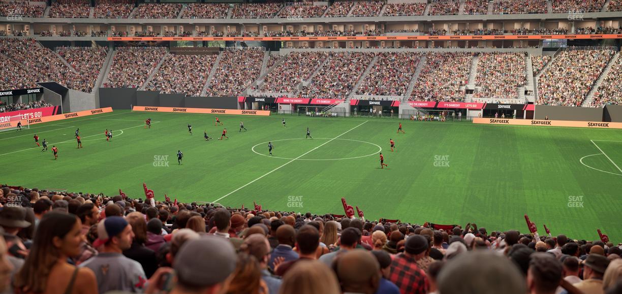 Mercedes-Benz Stadium - Section Club 108 Seat View