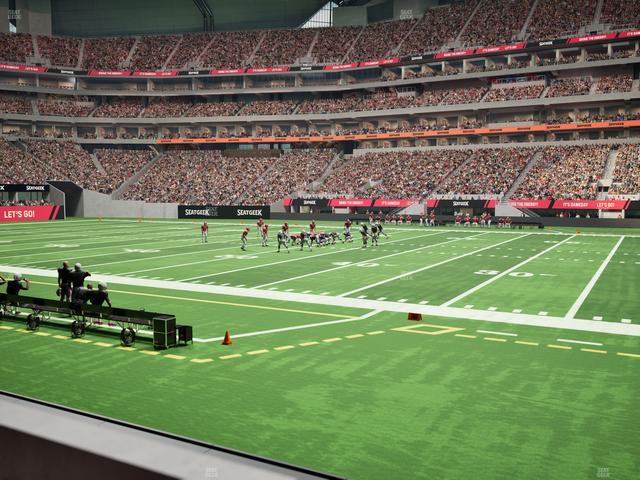 Mercedes-Benz Stadium - Section Club 108 Seat View