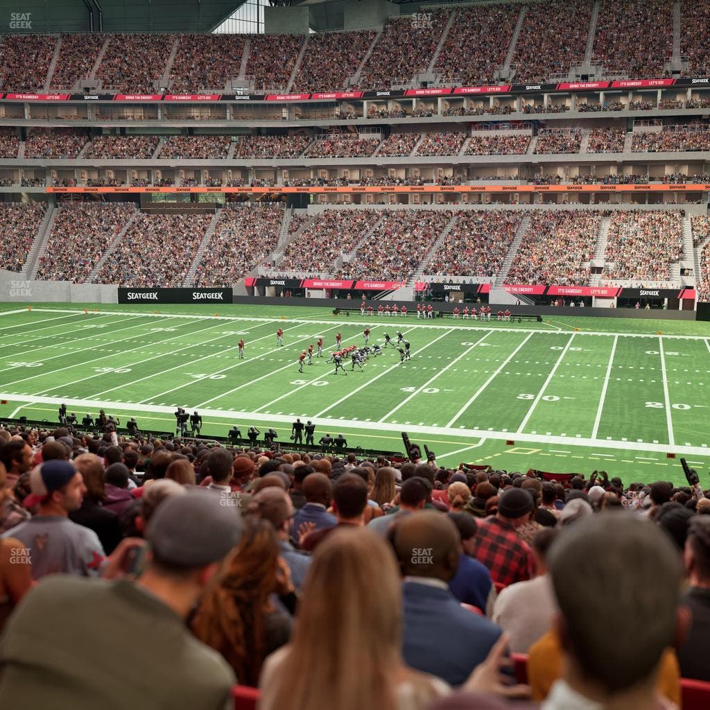 Mercedes-Benz Stadium - Section Club 108 Seat View