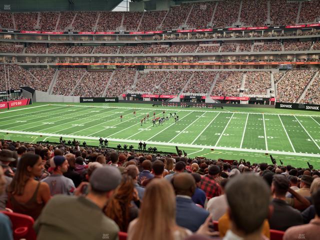 Mercedes-Benz Stadium - Section Club 108 Seat View