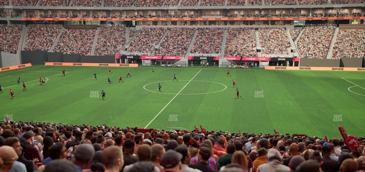 Mercedes-Benz Stadium - Section Club 109 Seat View