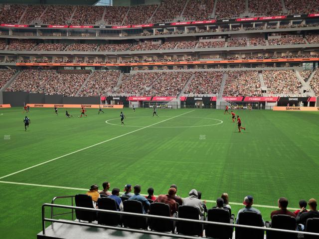 Mercedes-Benz Stadium - Section Club 109 Seat View