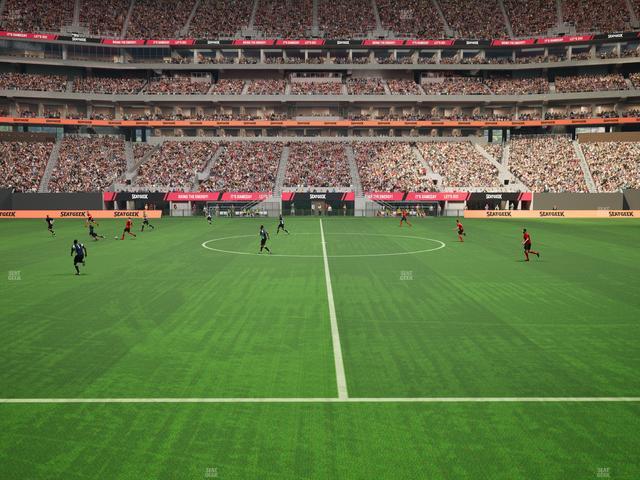 Mercedes-Benz Stadium - Section Club 110 Seat View