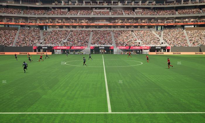 Mercedes-Benz Stadium - Section Club 110 Seat View